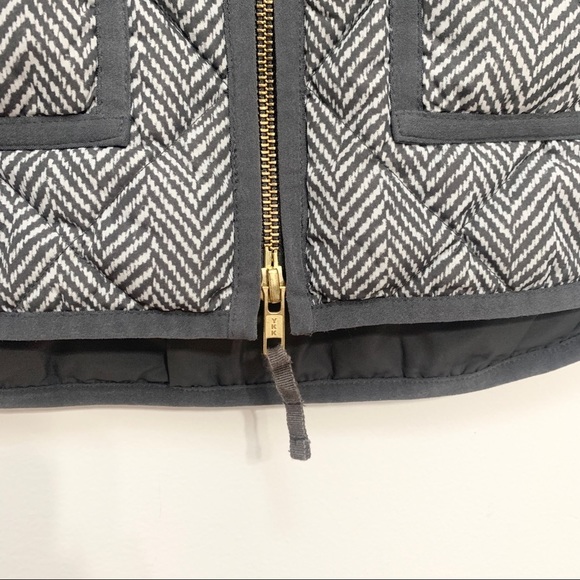 THE J. Crew Excursion Quilted Herringbone Quilted Vest 02533 Fall Layering Chic - Picture 10 of 12